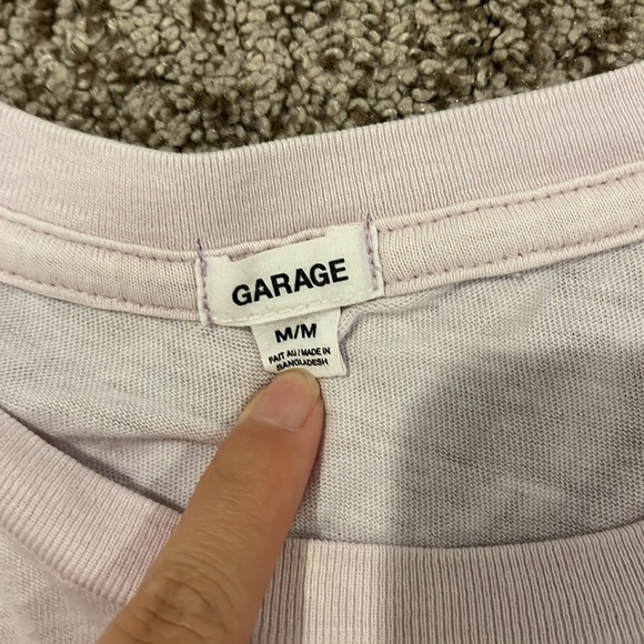 Garage lavender crop top T-shirt - Picture 2 of 2